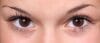 Eye makeup look for brown eyes with warm bronze and shimmer shadow