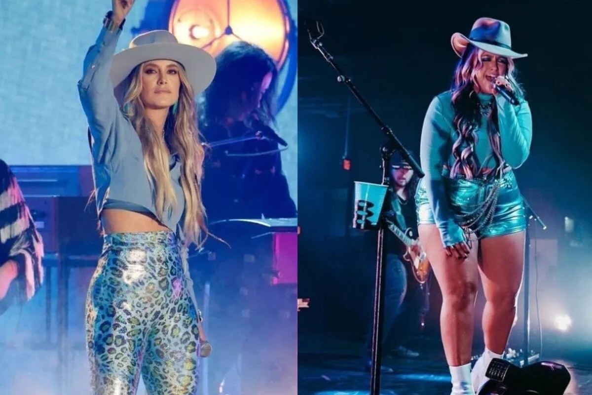 Lainey Wilson before and after weight loss comparison showing her body transformation