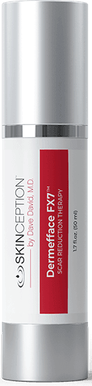 Natural acne scar fading gel Dermefface FX7 for clear skin results